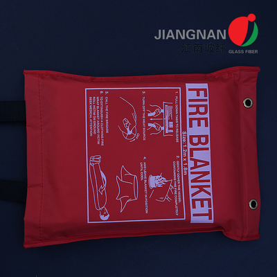 ফাইবারগ্লাস ফায়ার কম্বল নরম ব্যাগ/হার্ড বক্স প্রতিরক্ষামূলক ঢাল মানুষের জন্য জরুরি ফায়ার কম্বল