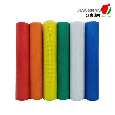 টেকসই 4 * 4 মিমি 5 * 5 মিমি ফাইবারগ্লাস জাল Leno Woven For Building wall
