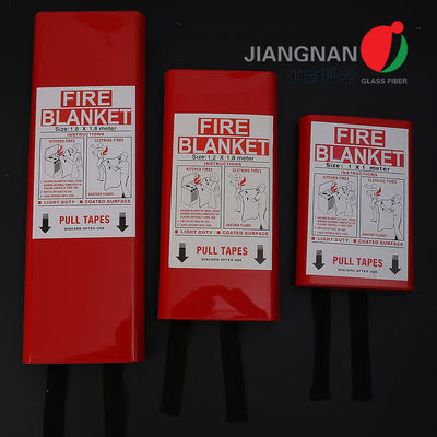 430gsm 1 মি * 1 মি এএস / এনজেডএস 3504 সহ জরুরি ফাইবারগ্লাসের কাপড় ফায়ার কম্বল অনুমোদিত