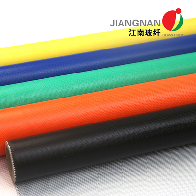 শিল্প নিরোধক জ্যাকেটের জন্য 15oz/Yd2 একপাশে আবরণ সিলিকন রাবার ফাইবারগ্লাস ফ্যাব্রিক